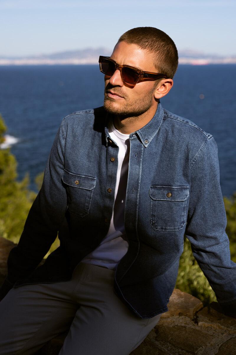 Gilis Surchemise Denim Col Classique 100% Coton