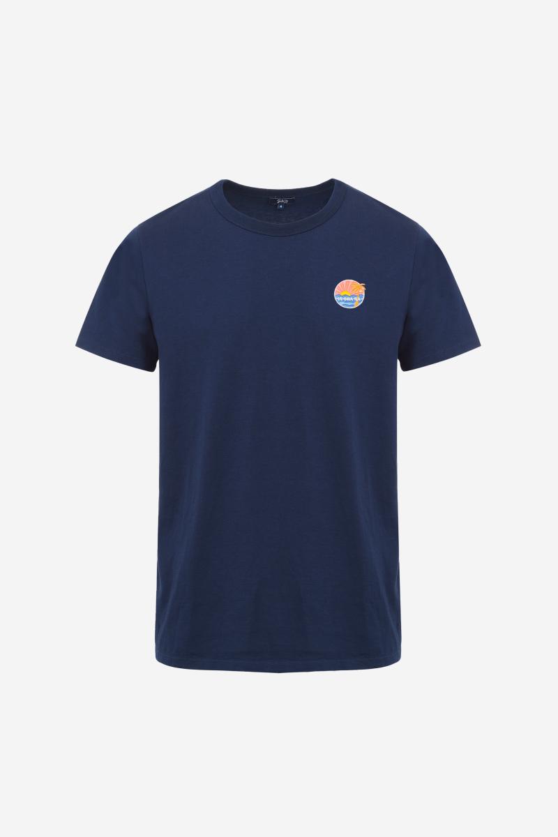 Gilis T-shirt Col Rond IAORANA - Navy Col Rond