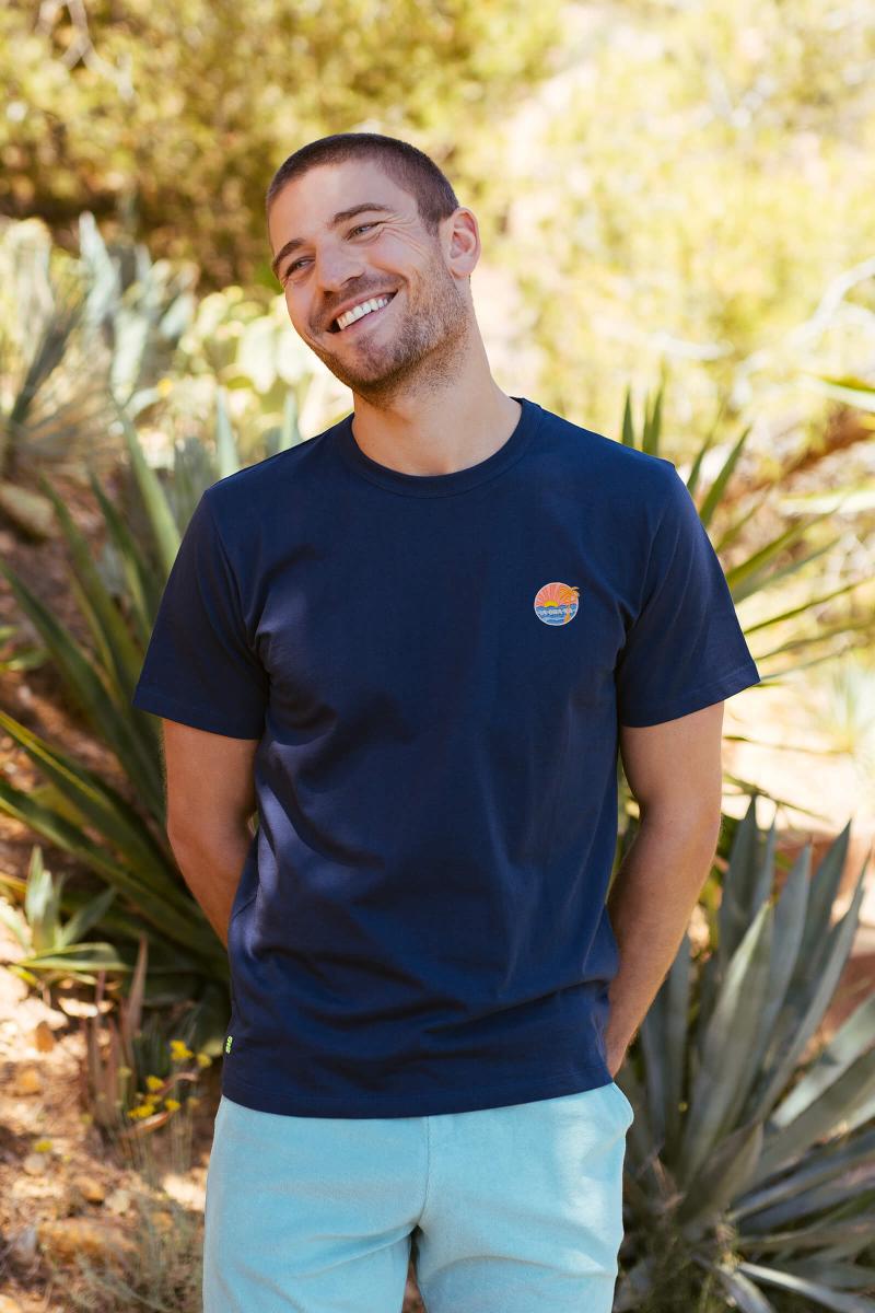 Gilis T-shirt Col Rond IAORANA - Navy Col Rond