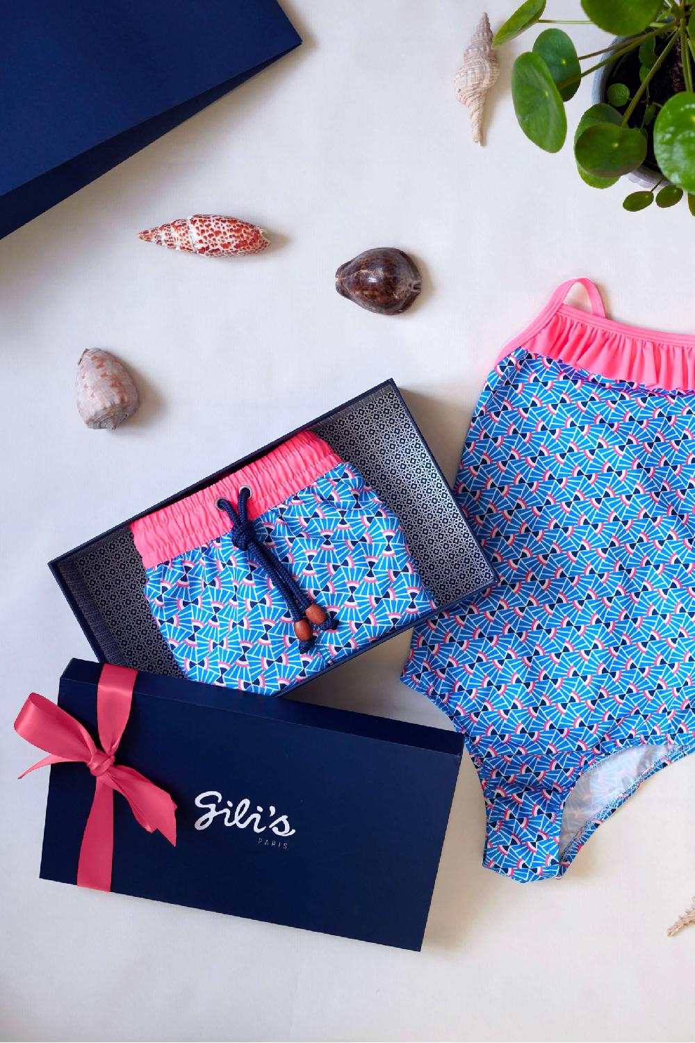 gilis Le pack de maillots de bain papa / fille - Blue Cali