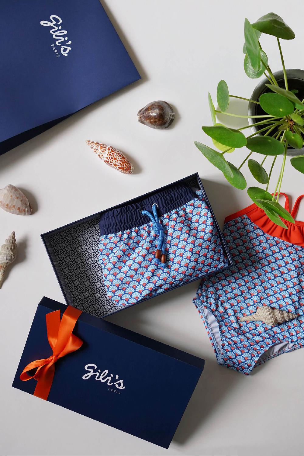 gilis Le pack de maillots de bain papa / fille - Blue Sensu