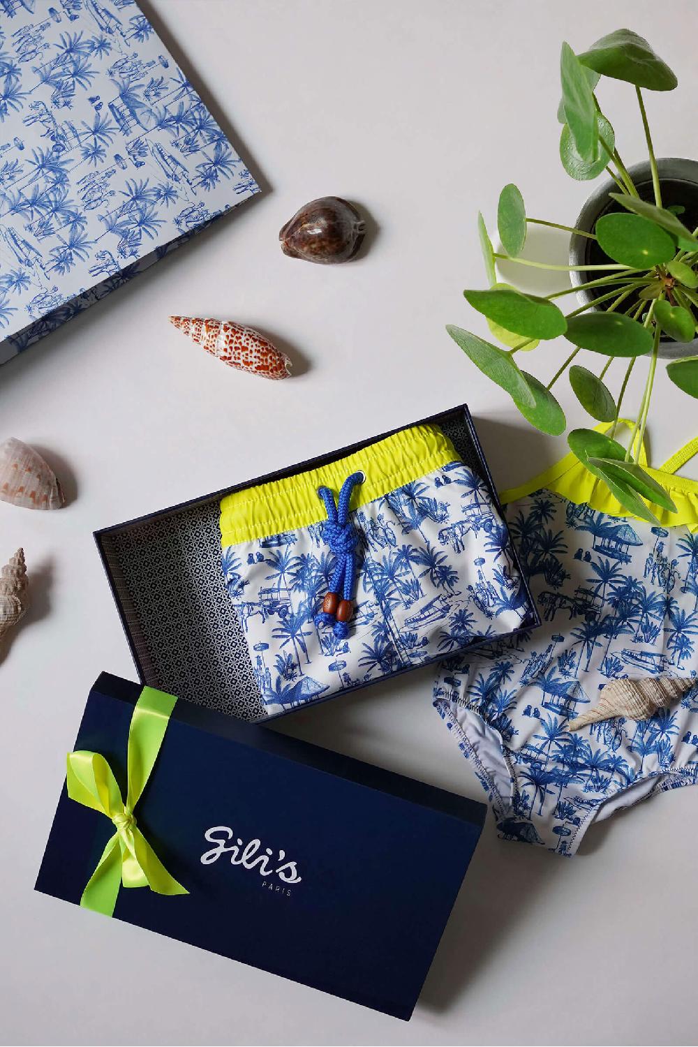 gilis Le pack de maillots de bain papa / fille - Toile balinaise