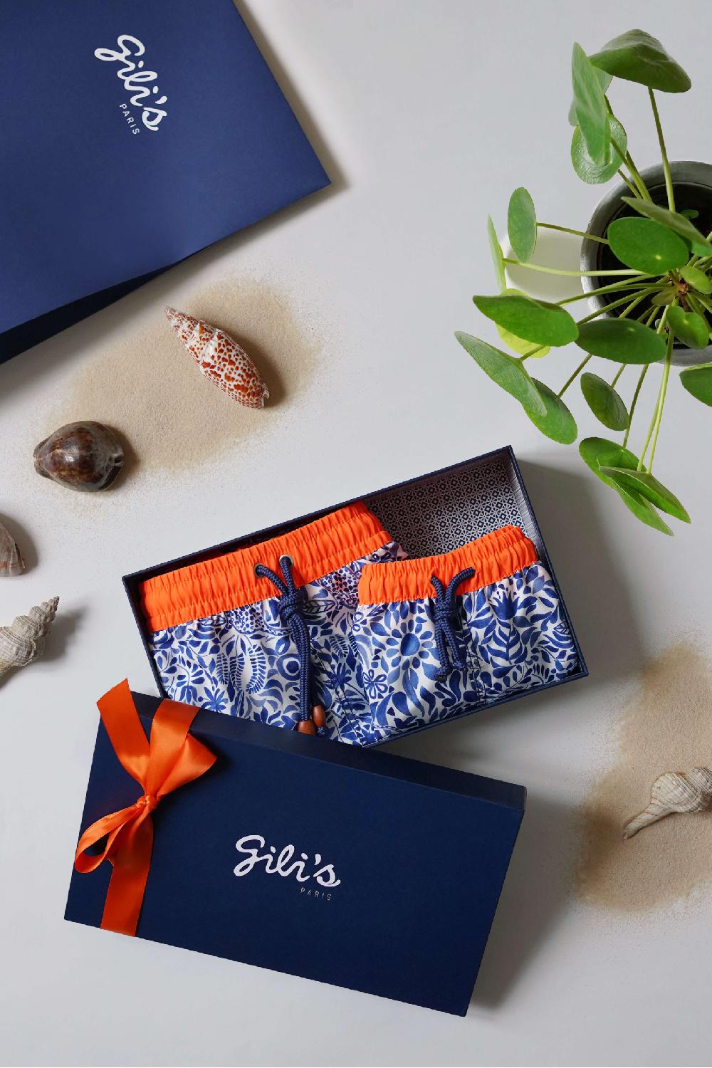 gilis Le pack de shorts de bain papa / garçon - Amazonico