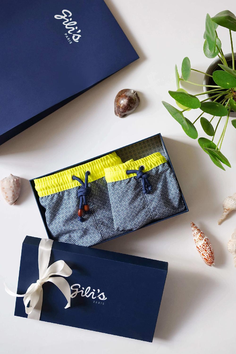 gilis Le pack de shorts de bain papa / garçon - Sunny Azulejos