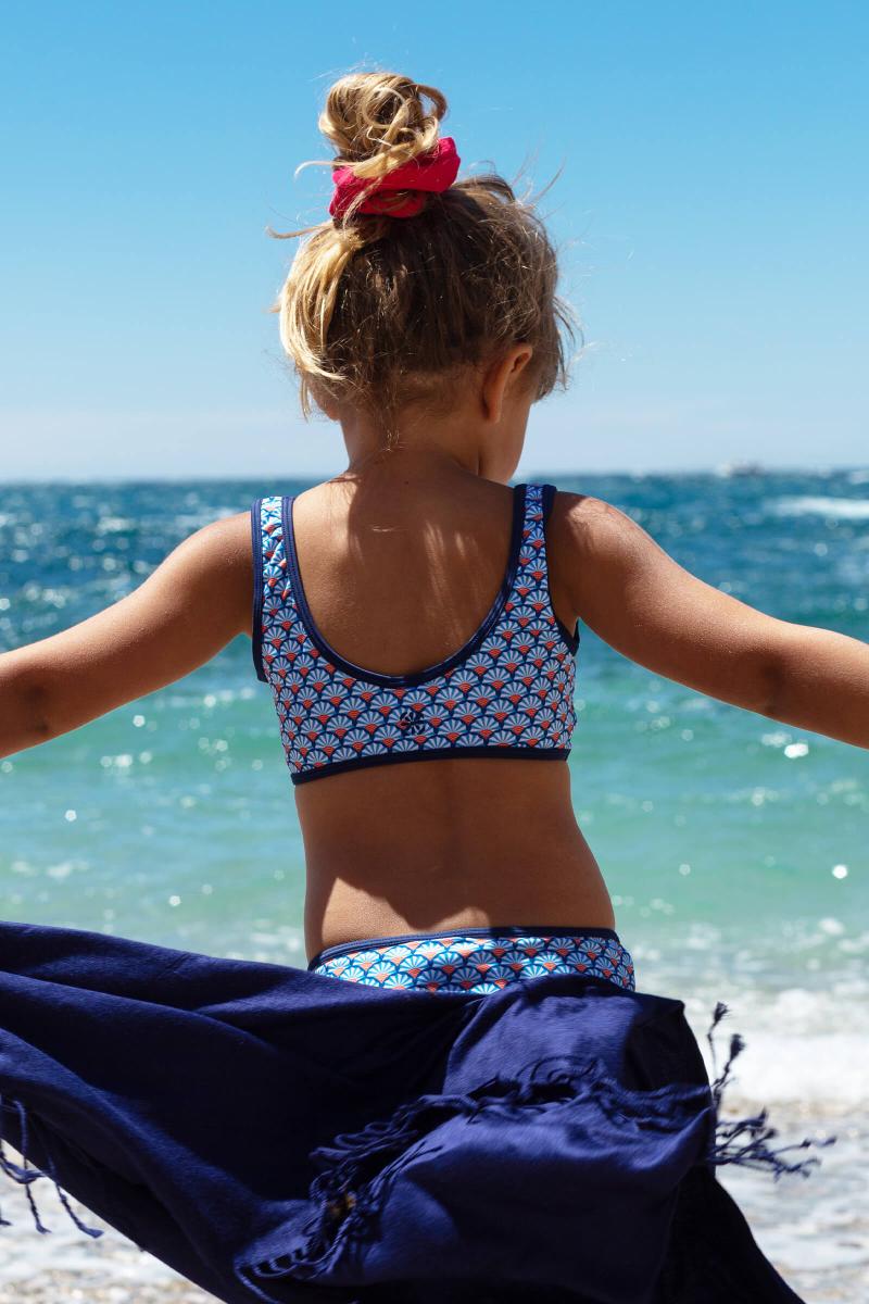 Gilis Maillot De Bain Deux Pièces Natuna - Blue Sensu Brassière Et Culotte Pour Petite Fille