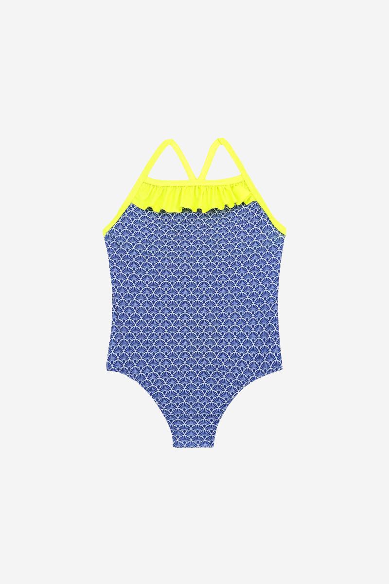 Gilis Maillot De Bain Une Pièce Java - Nagoya Le Décolleté Droit à Volant Pour Petite Fille