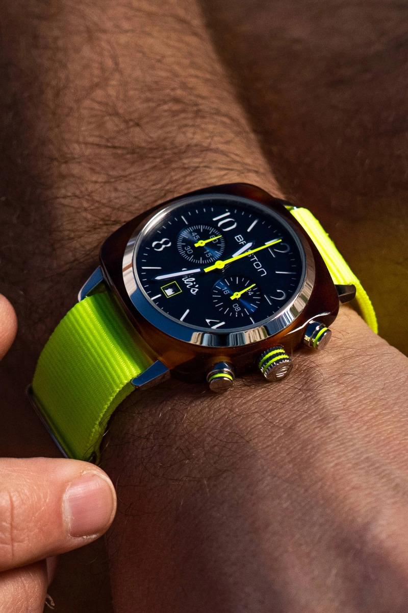 Gilis Montre Clubmaster Classic – 40mm Chronographe Date - Briston X Gili's SERIE LIMITEE