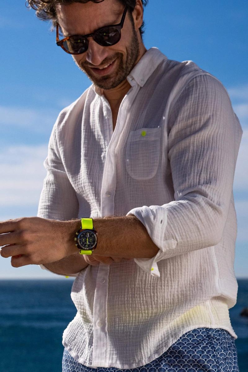 Gilis Montre Clubmaster Classic – 40mm Chronographe Date - Briston X Gili's SERIE LIMITEE