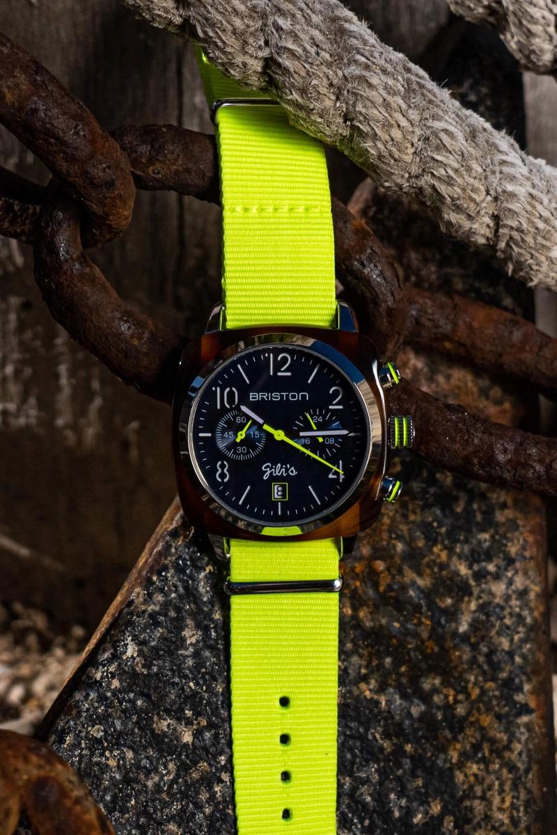 gilis Montre Clubmaster Classic – 40mm Chronographe Date - Briston x Gili's SERIE LIMITEE