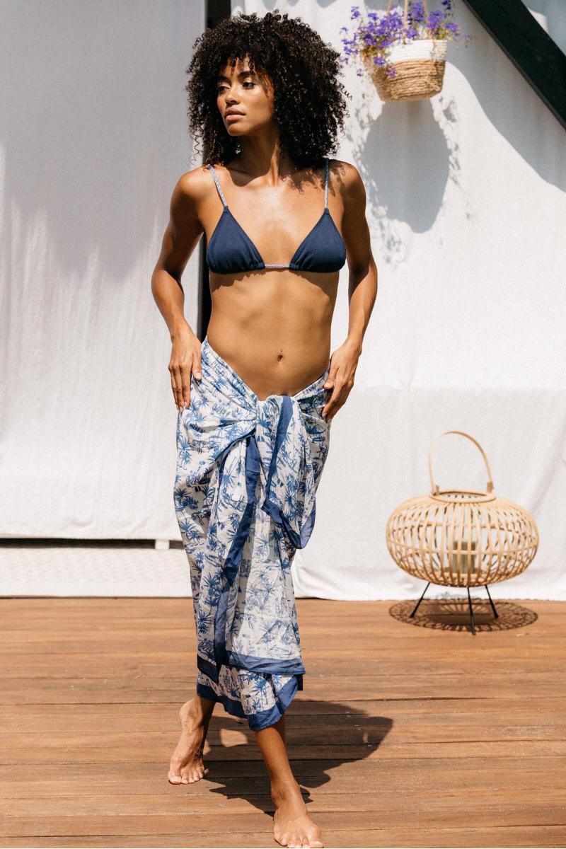 Gilis Paréo - Toile Balinaise Paréo Inspiration Toile De Jouy Balinaise