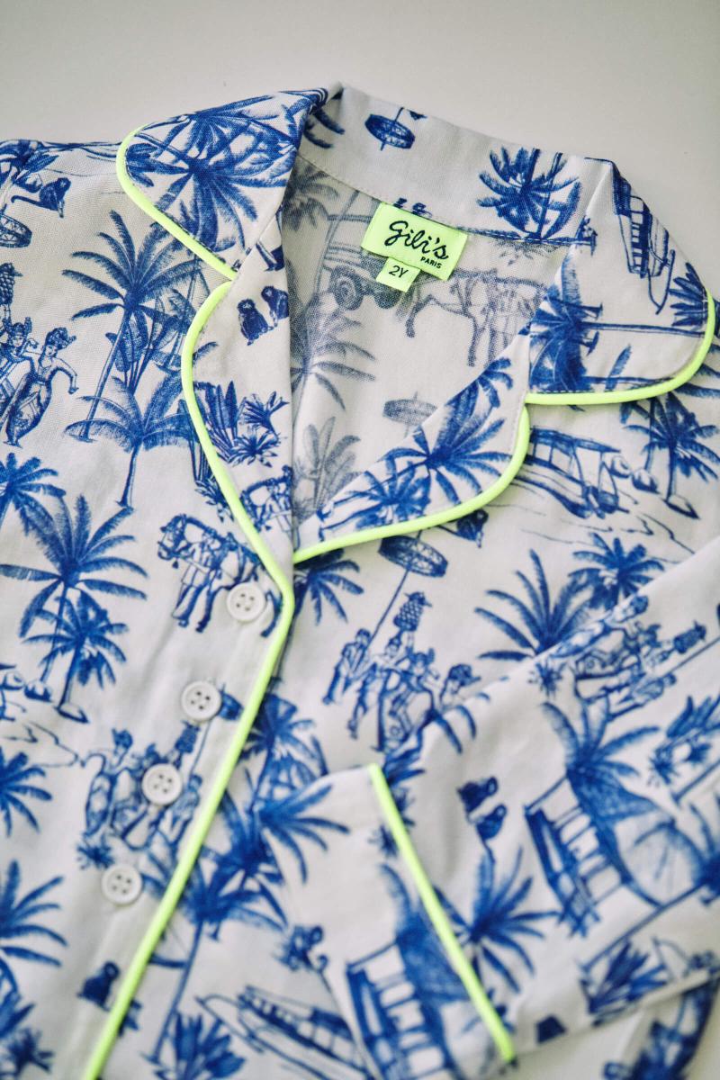 Gilis Pyjama Enfant - Toile Balinaise 100% Viscose Douce Et Légère