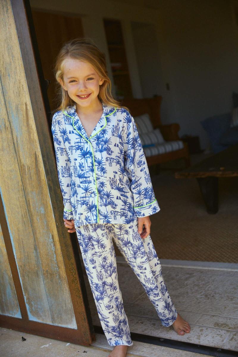 gilis Pyjama Enfant - Toile Balinaise 100% viscose douce et légère