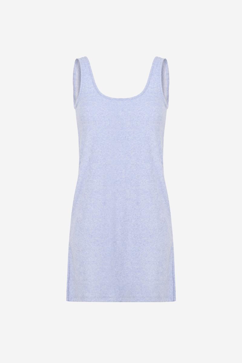 Gilis Robe Bleu Chiné En éponge En Coton Doux Et Absorbant Certifié OEKO-TEX