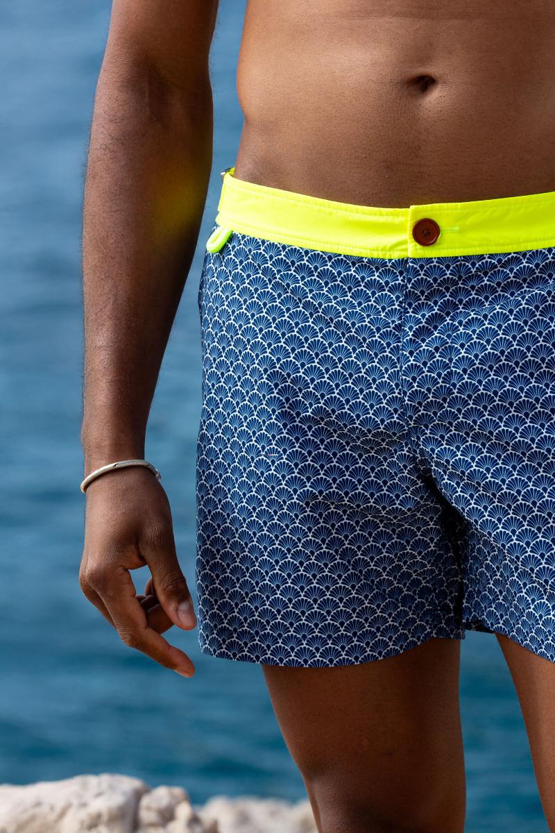 gilis Short de bain Air - Nagoya L' élégant à ceinture plate boutonnée