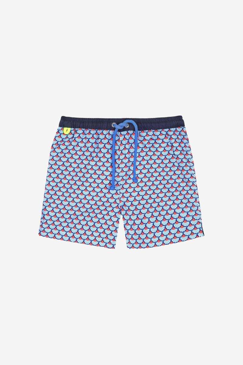 Gilis Short De Bain Meno - Blue Sensu Ceinture élastiquée