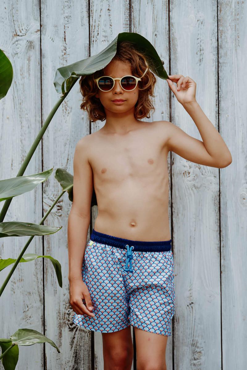 gilis Short de bain Meno - Blue Sensu Ceinture élastiquée