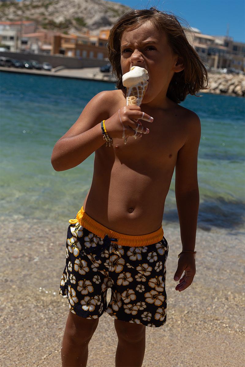 Gilis Short De Bain Meno - Huahine Ceinture élastiquée