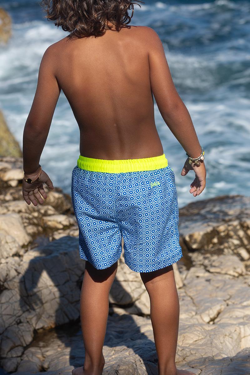 Gilis Short De Bain Meno - Sunny Sintra Ceinture élastiquée