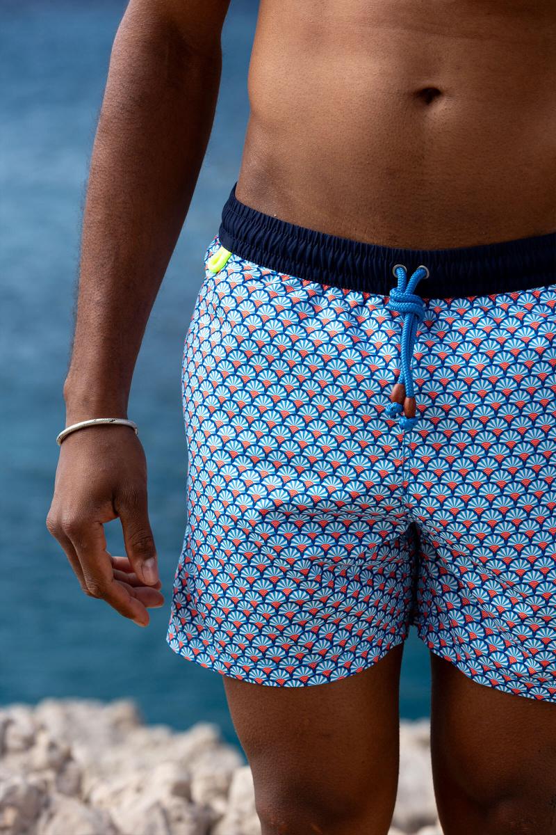 gilis Short de bain Trawangan - Blue Sensu L' iconique à ceinture élastique