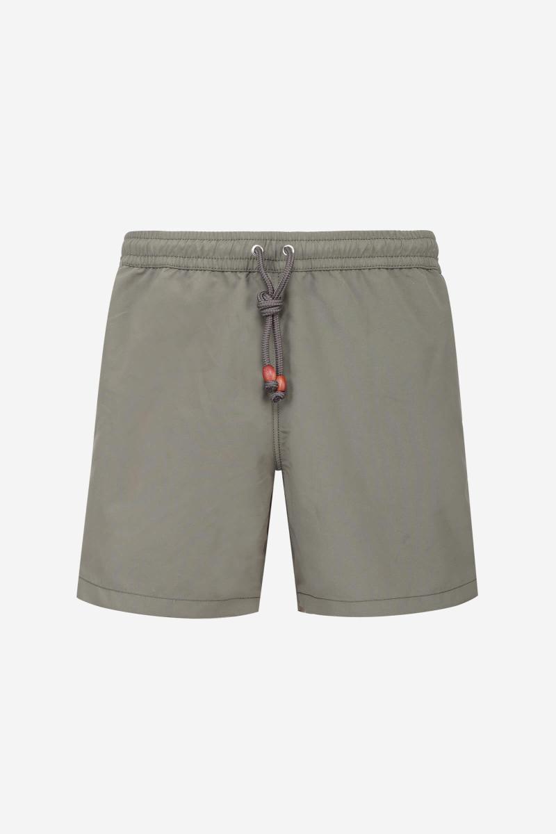 Gilis Short De Bain Trawangan - Deep Khaki L' Iconique à Ceinture élastique