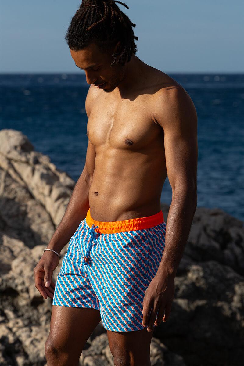 Gilis Short De Bain Trawangan - Huka L' Iconique à Ceinture élastique