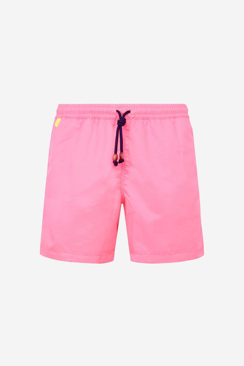 Gilis Short De Bain Trawangan - Rose Fluo L' Iconique à Ceinture élastique