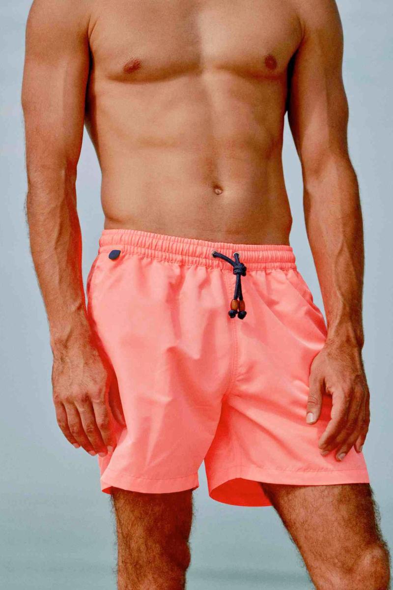 Gilis Short De Bain Trawangan - Rose Fluo L' Iconique à Ceinture élastique