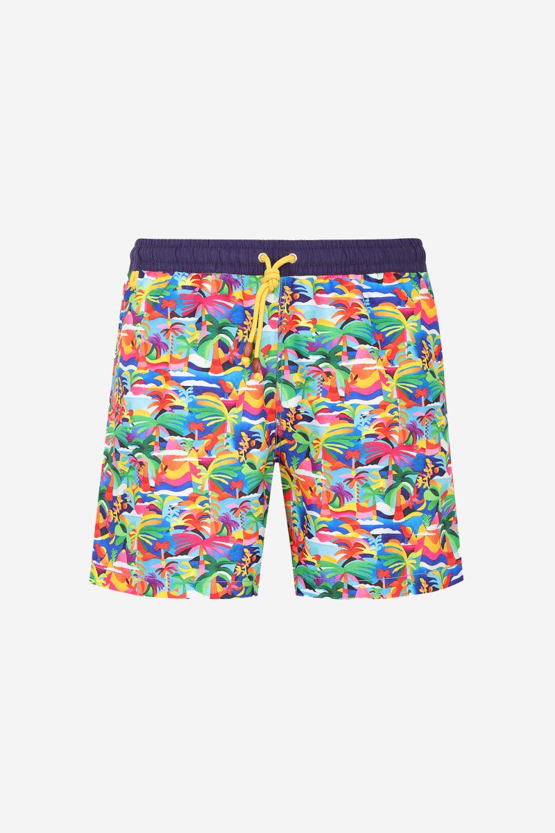 Gilis Short De Bain Trawangan - Salento By Marion Chesnais L' Iconique à Ceinture élastique