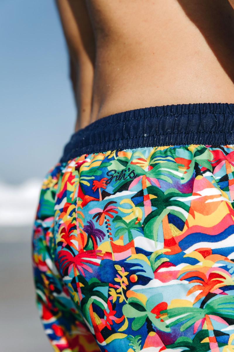 Gilis Short De Bain Trawangan - Salento By Marion Chesnais L' Iconique à Ceinture élastique