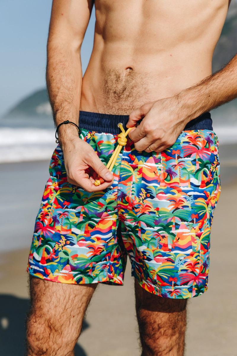 gilis Short de bain Trawangan - Salento by Marion Chesnais L' iconique à ceinture élastique