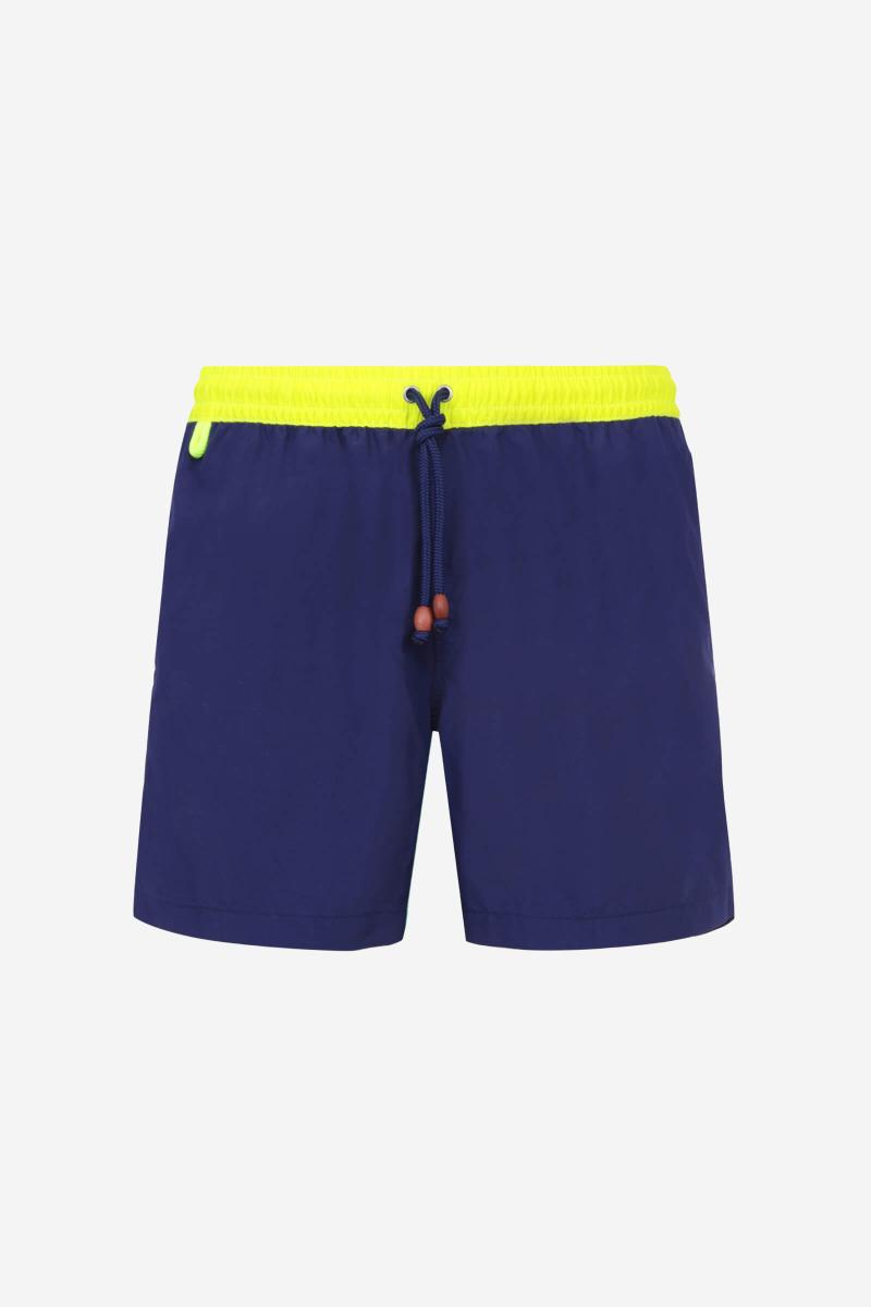 Gilis Short De Bain Trawangan - Sunny Navy L' Iconique à Ceinture élastique