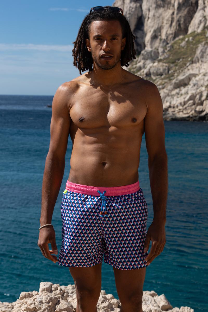 Gilis Short De Bain Trawangan - Sweet Rubik L' Iconique à Ceinture élastique