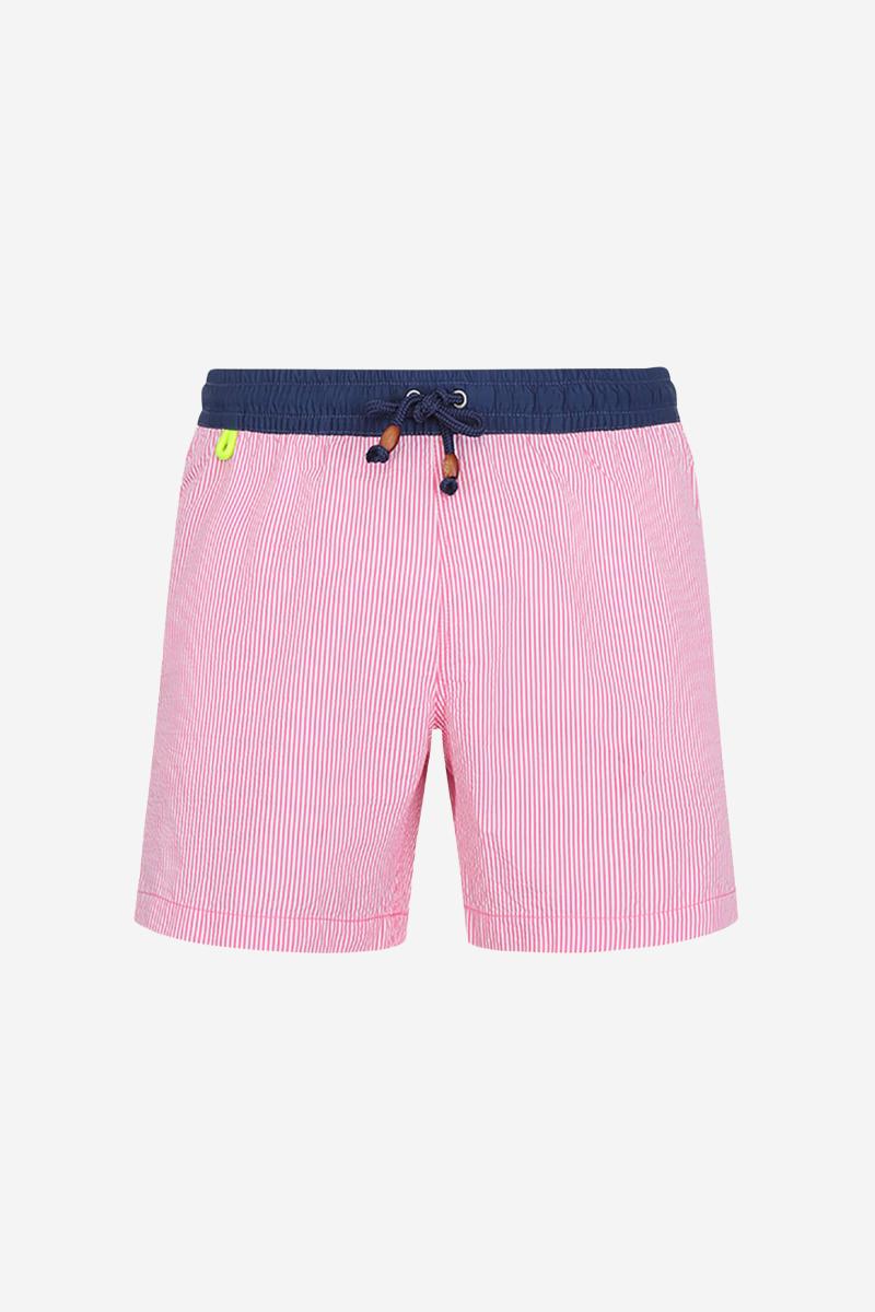 Gilis Short De Bain Trawangan - Sweet Seersucker L' Iconique à Ceinture élastique