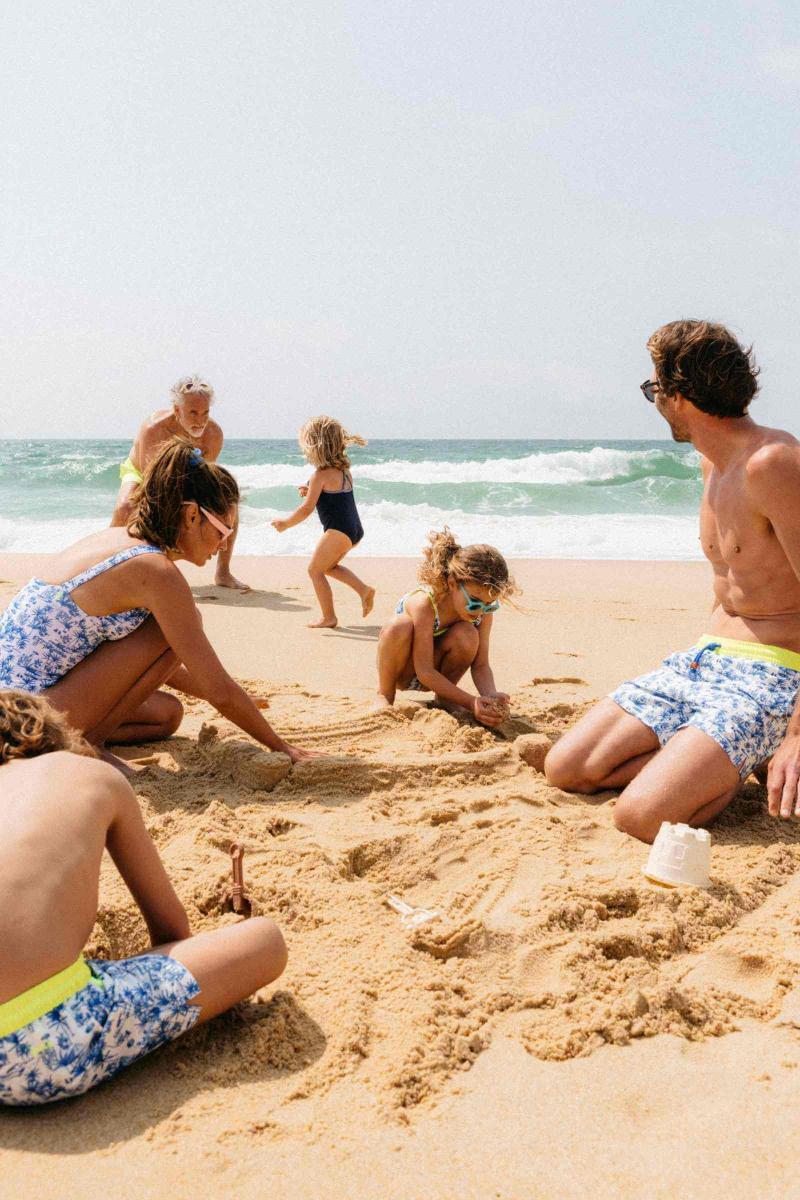 Gilis Short De Bain Trawangan - Toile Balinaise L' Iconique à Ceinture élastique