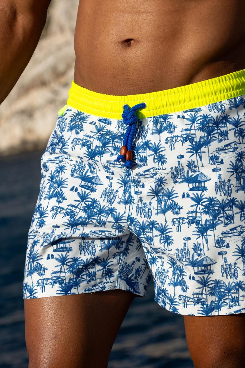 gilis Short de bain Trawangan - Toile Balinaise L' iconique à ceinture élastique