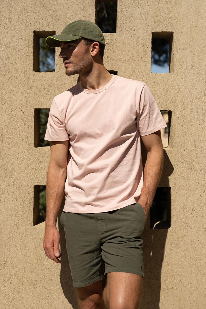 gilis Short Kaki en coton et lin 80% coton et 20% lin gilis Short Kaki en coton et lin 80% coton et 20% lin