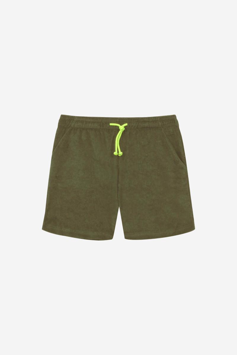 Gilis Short Kaki En éponge En Coton Doux Et Absorbant Certifié OEKO-TEX