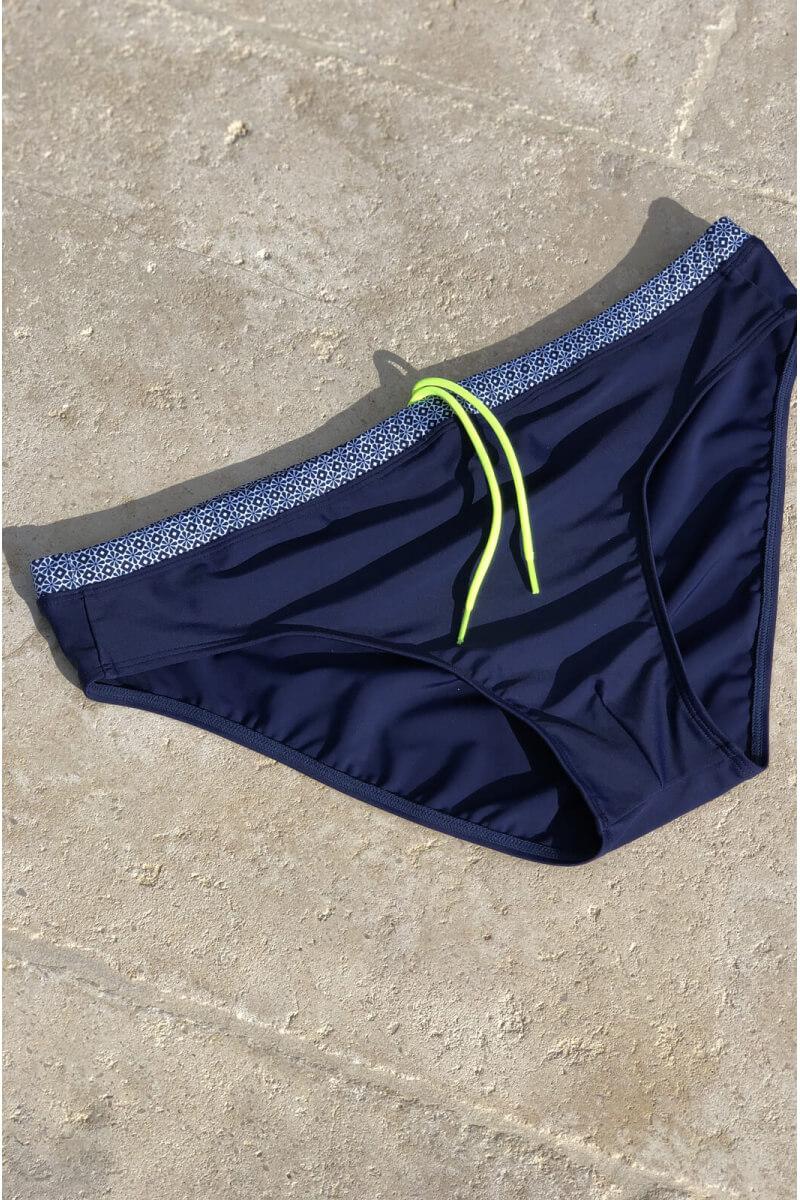 Gilis Slip De Bain Iceberg - Navy Azulejos Slip De Bain Homme