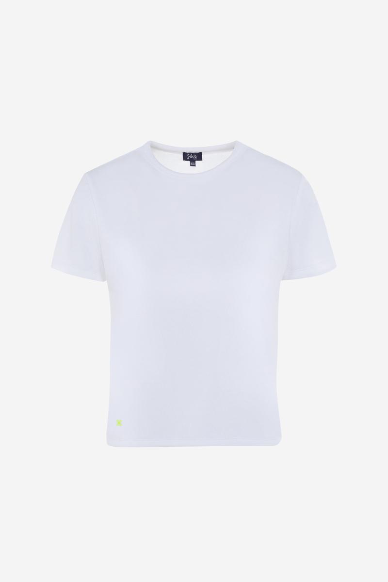 Gilis T-shirt Blanc En éponge En Coton Doux Et Absorbant Certifié OEKO-TEX