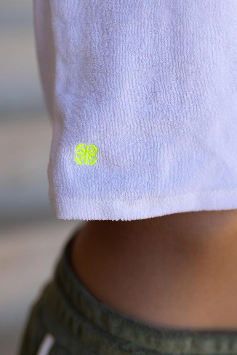 Gilis T-shirt Blanc En éponge En Coton Doux Et Absorbant Certifié OEKO-TEX