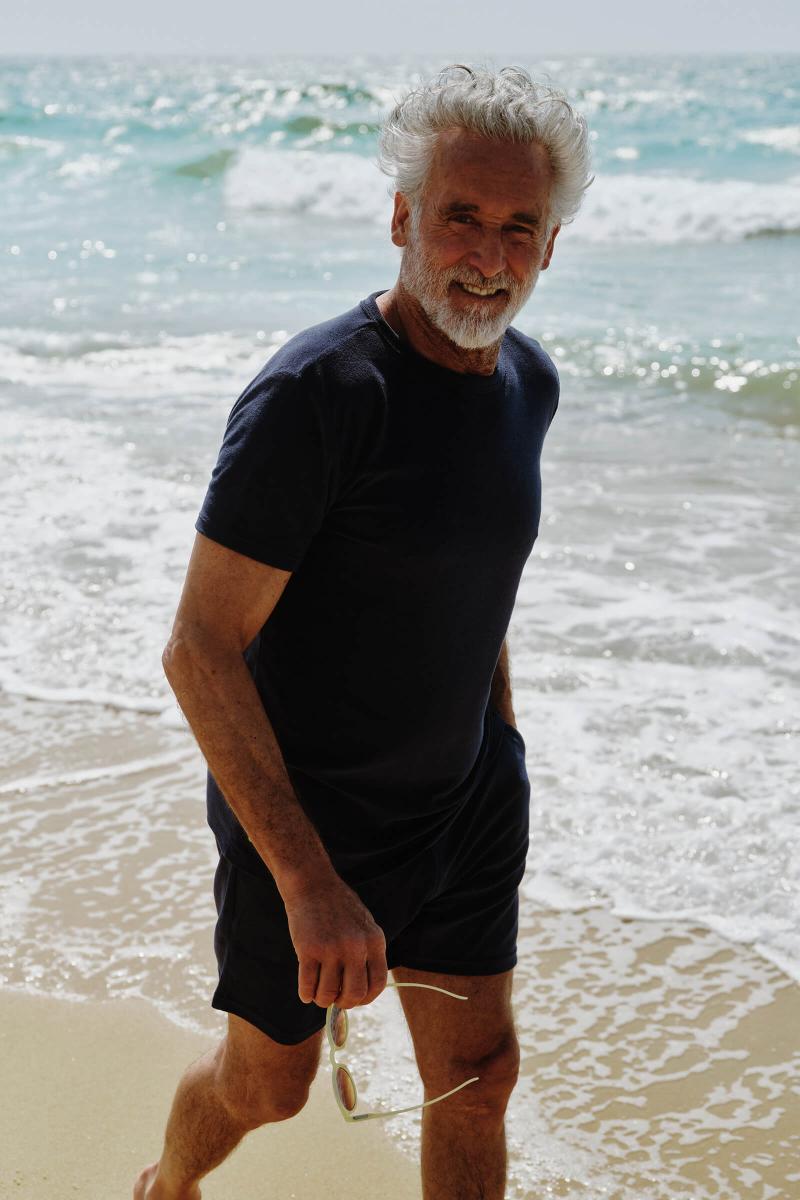 Gilis T-shirt Navy En éponge En Coton Doux Et Absorbant Certifié OEKO-TEX