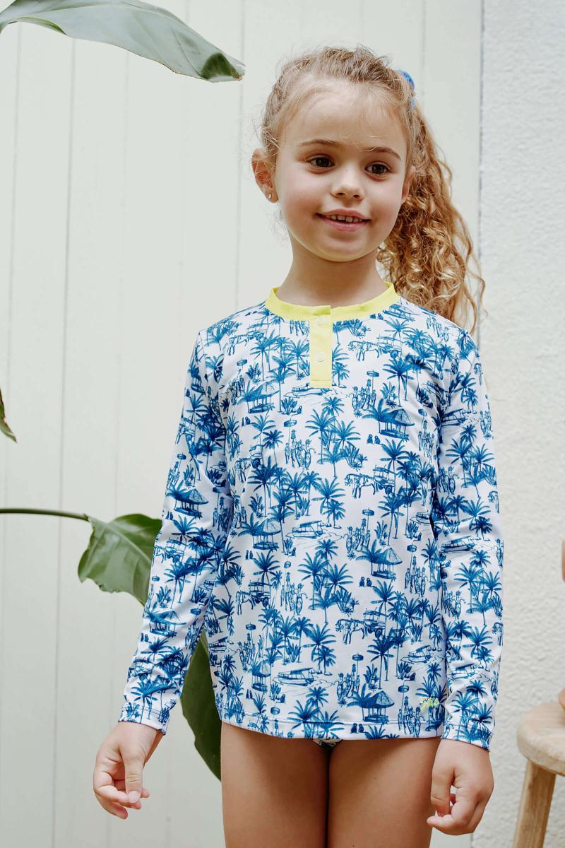 gilis Top Anti-UV Fille - Toile Balinaise Protection anti-UV UPF50+