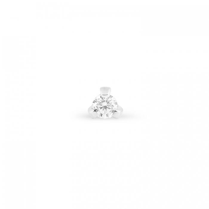 ginette ny be mine maria solo white mini diamond stud