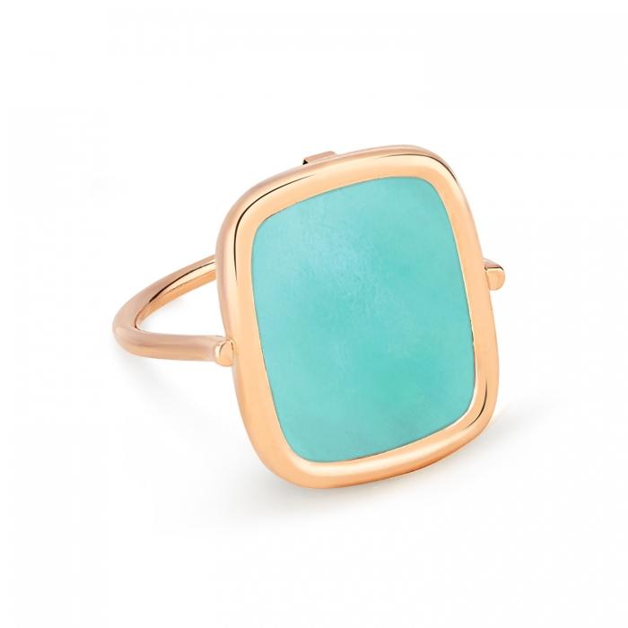ginette ny amazonite antique ring