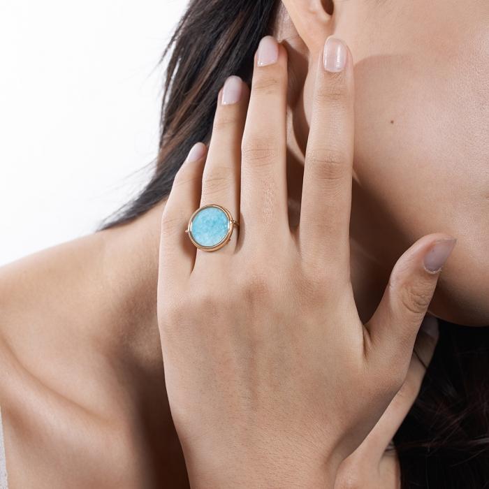 Ginette Ny Amazonite Disc Ring