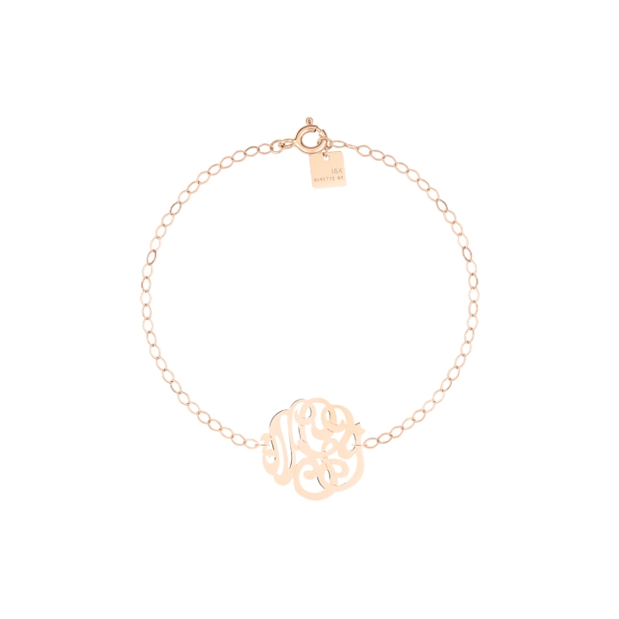 ginette ny baby lace monogram bracelet