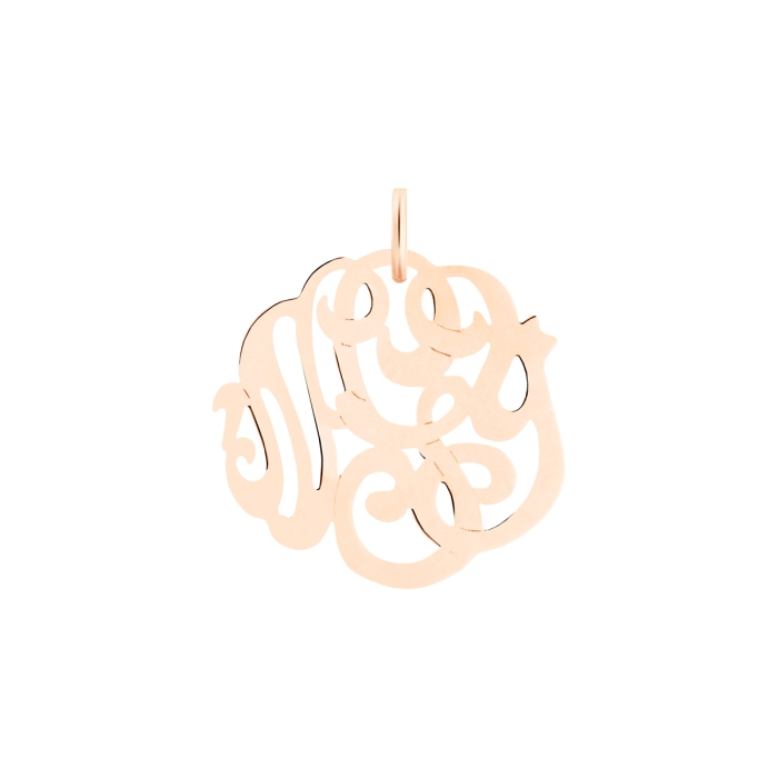 ginette ny baby lace monogram charm
