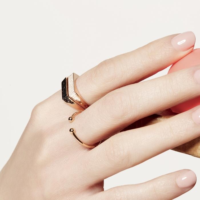 Ginette Ny Baguette Diamond Signet Ring