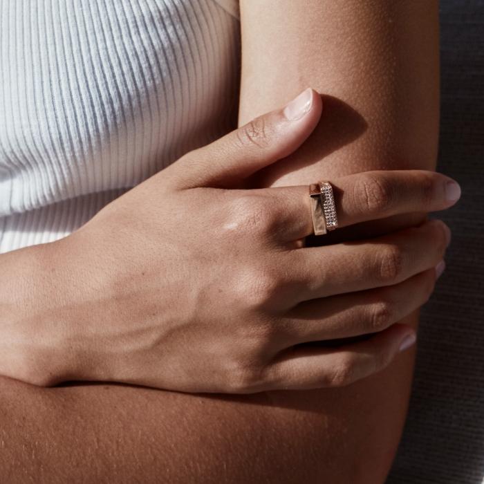 Ginette Ny Baguette Diamond Signet Ring