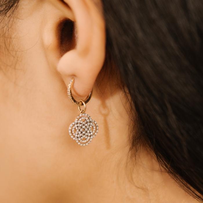 Ginette Ny Be Mine Diamond Hoops